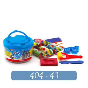 خمیر بازی 5 رنگ سطلی آریا