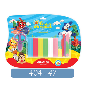 خمیر بازی 6 رنگ وکیومی با ابزار آریا