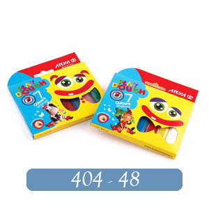 خمیر بازی 7 رنگ مقوایی آریا